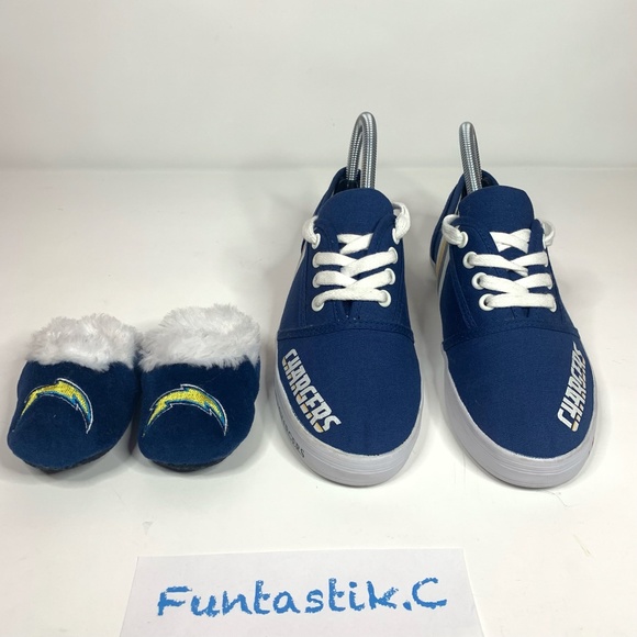 Chargers The Bradford Exchange NFL Womens Sz 6.5 & Mini Collectible shoes BUNDLE - Picture 4 of 16